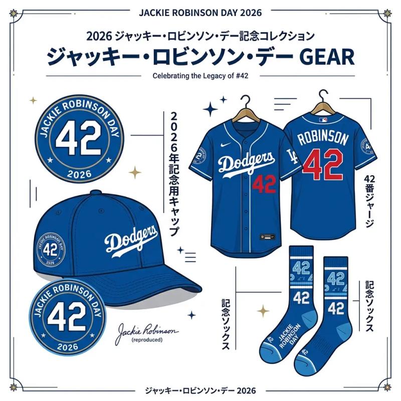 2026年記念ユニフォームとアクセサリーの解説図