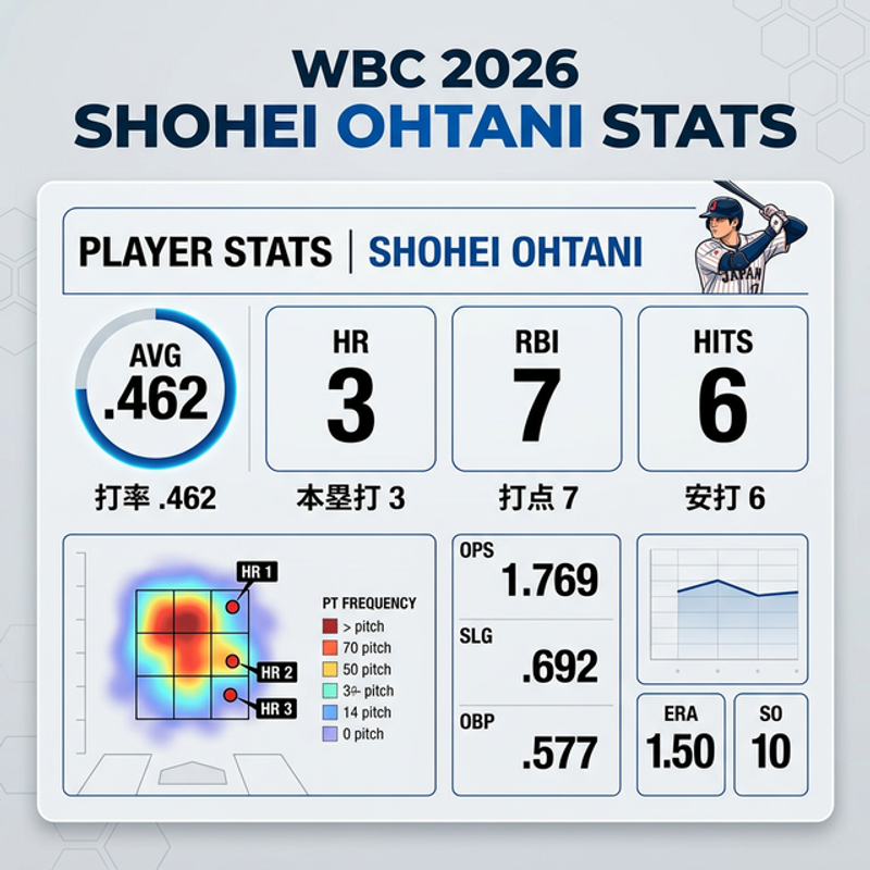 大谷翔平成績インフォグラフィック