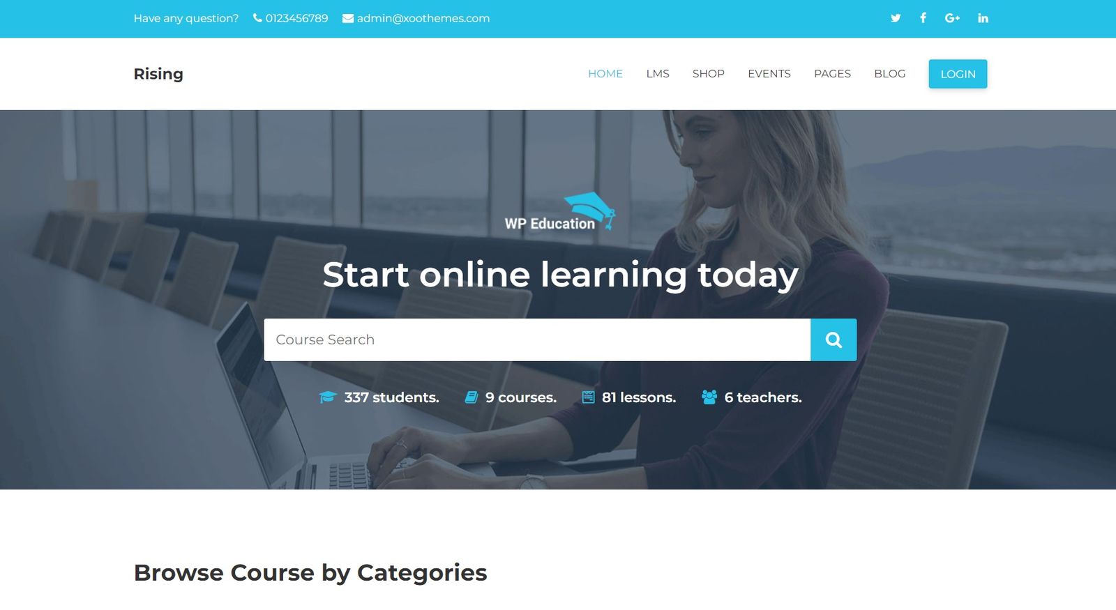 Rising – LMS WordPress Theme