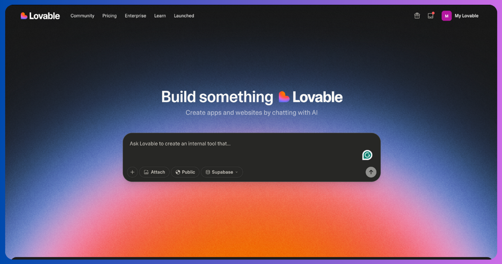Lovable - AI App builder