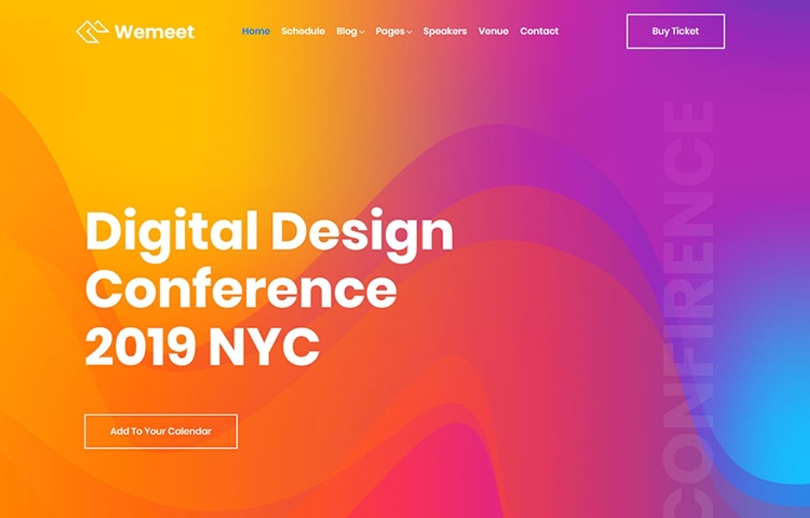 WeMeet - Event Landing Page