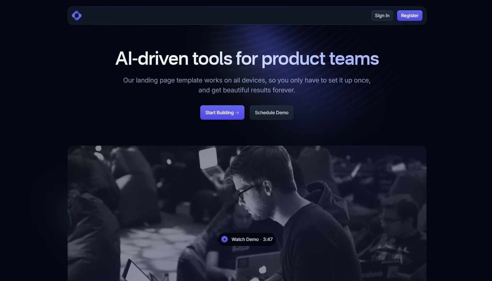 Open React Template