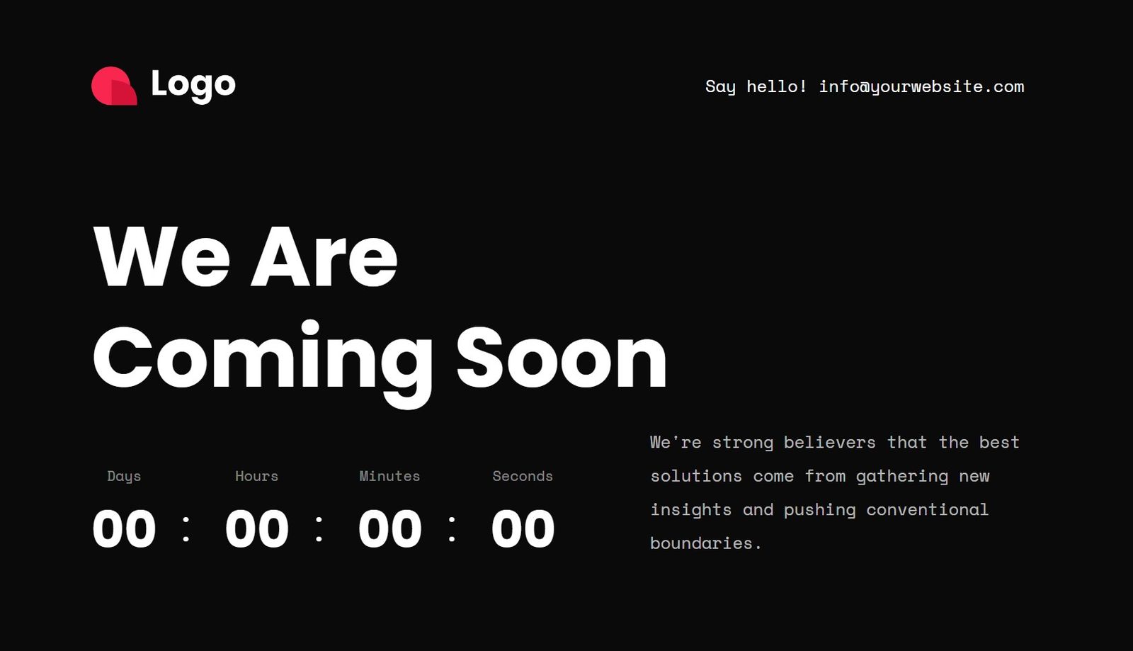 Sooner – Under Construction Template