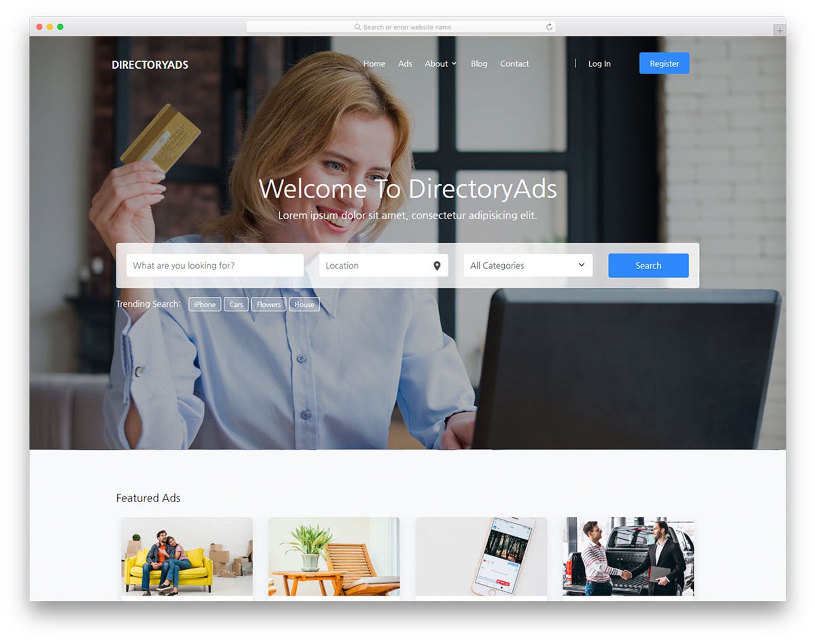 DirectoryAds - Free Directory Website Templates