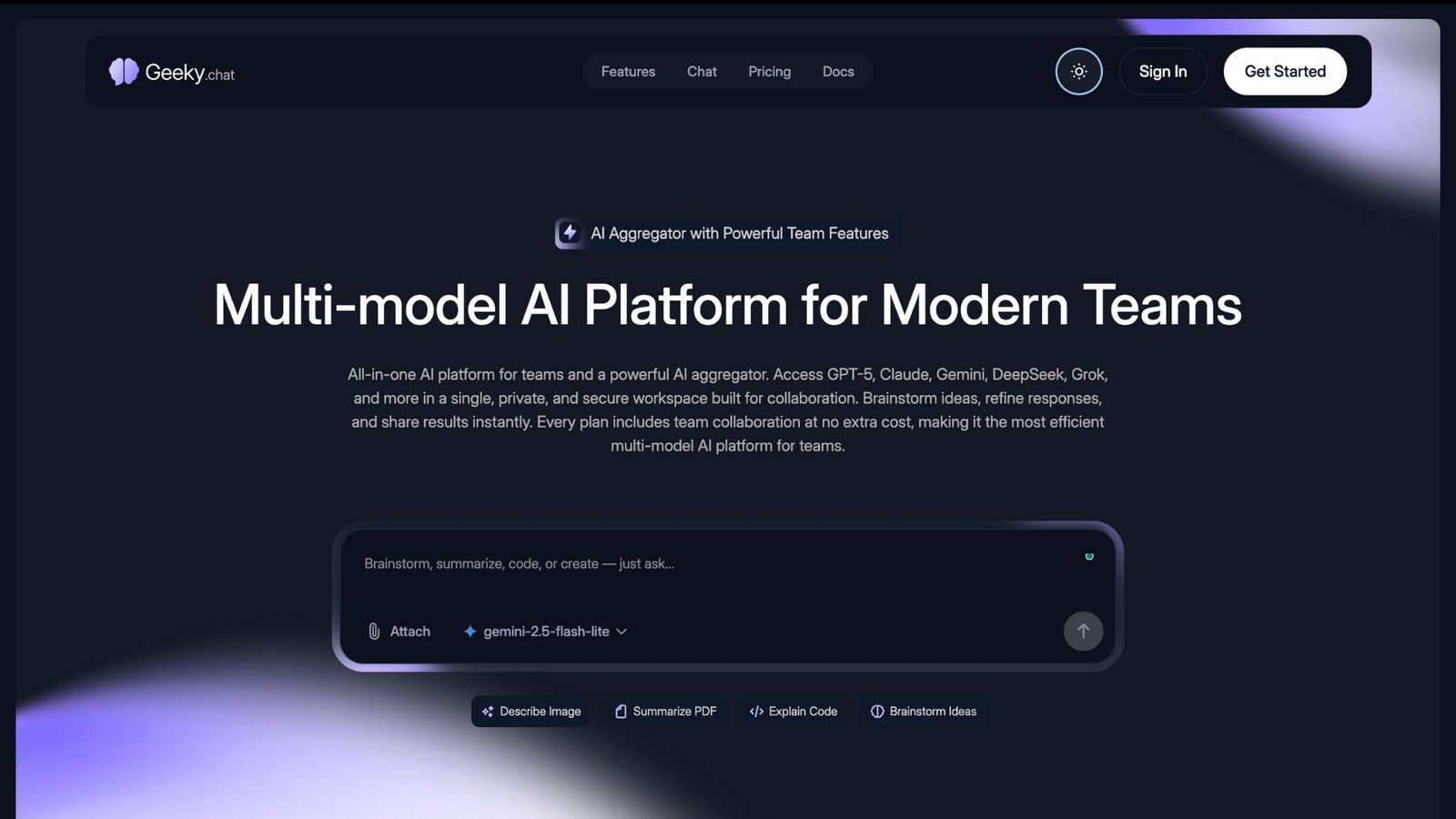 Aymo AI (Formerly Geeky.chat) - ChatGPT Teams Alternatives