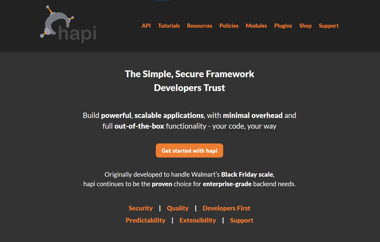 Hapi.js - powerful node.js framework