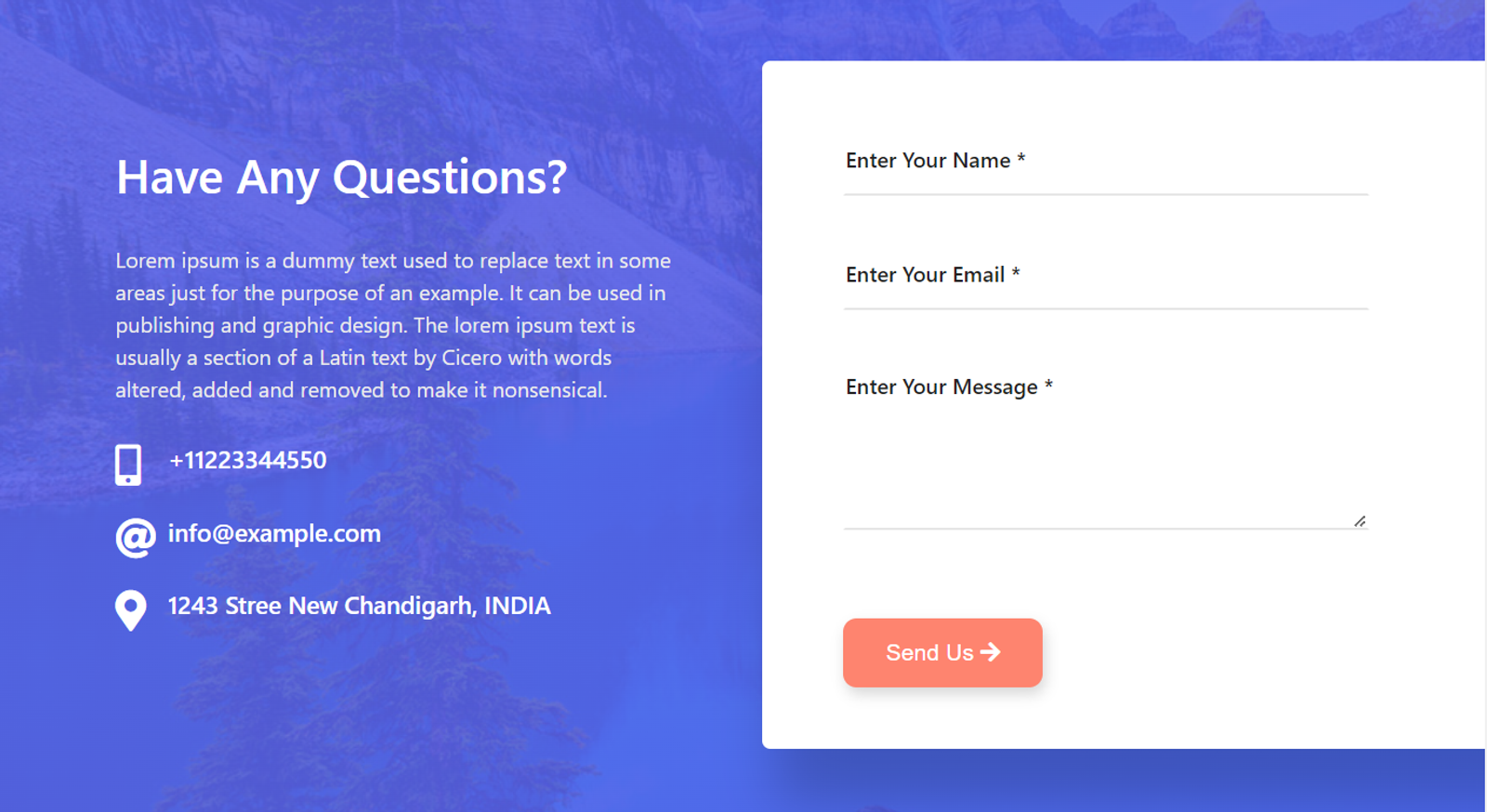 Contact us Responsive Template