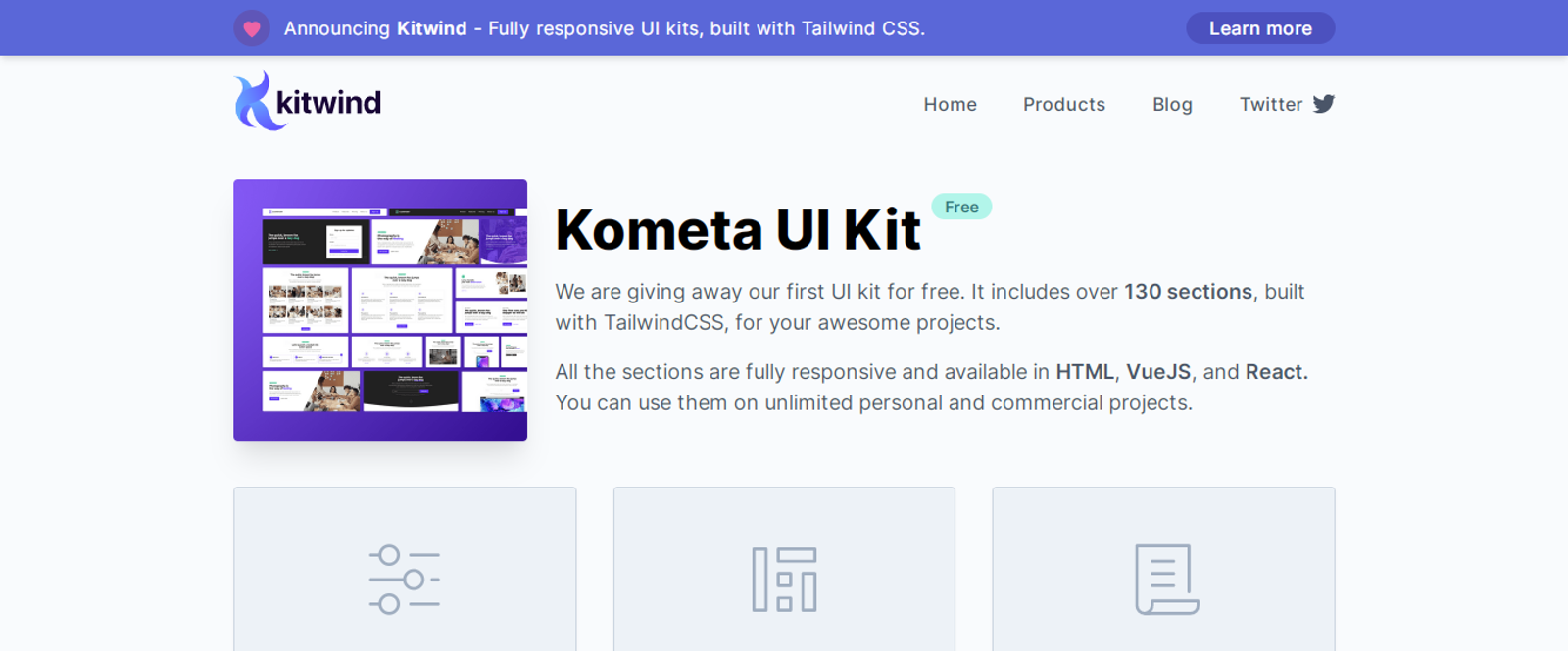 Kometa UI Kit