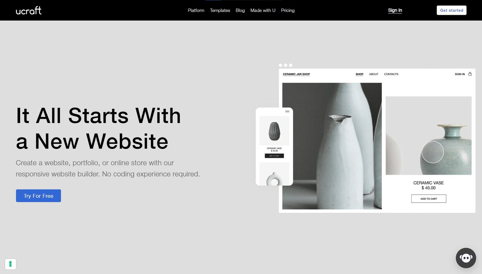 Ucraftv - Free Website Builders