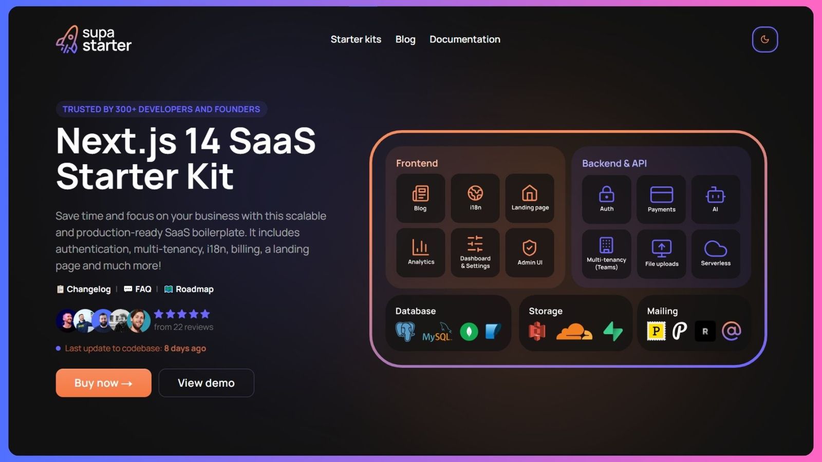 SupaStarter - Next.js 14 SaaS Boilerplate