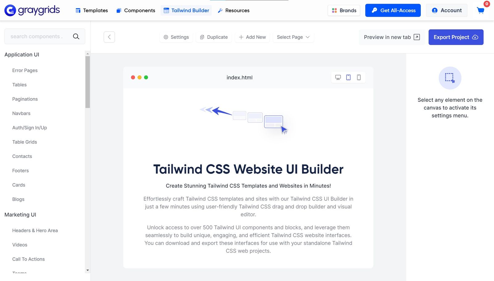 GrayGrids - Free No-Code Website Builders