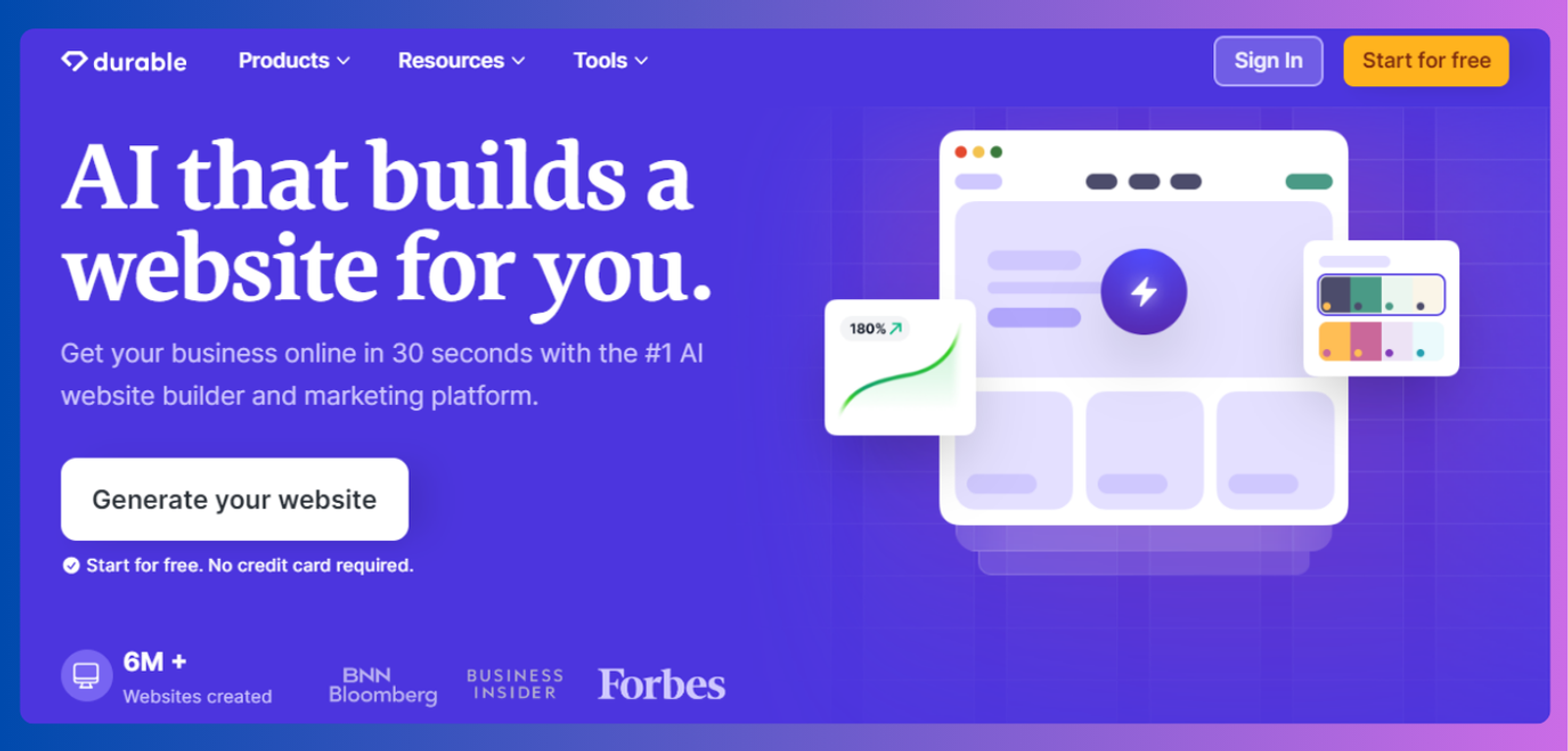 Durable AI Website Builder