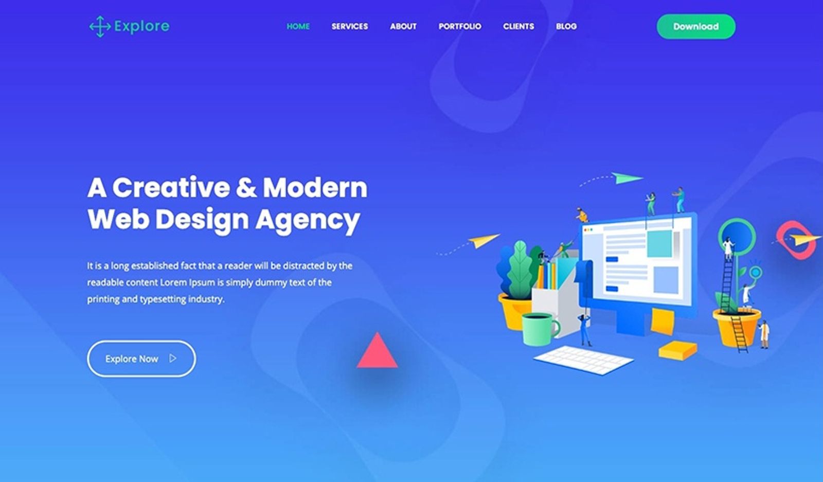 Explore - Bootstrap Landing Page