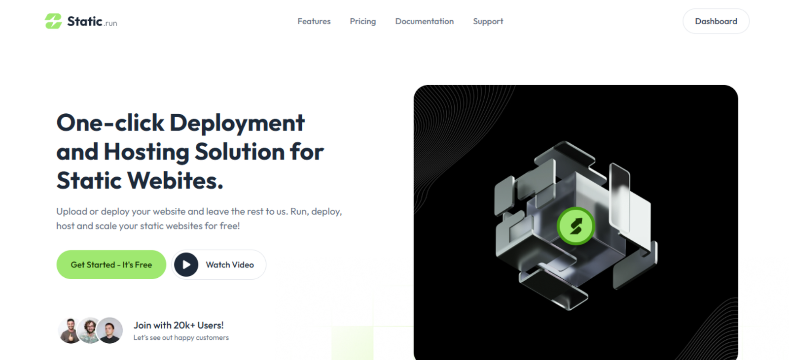 static.run-free static website hosting platform