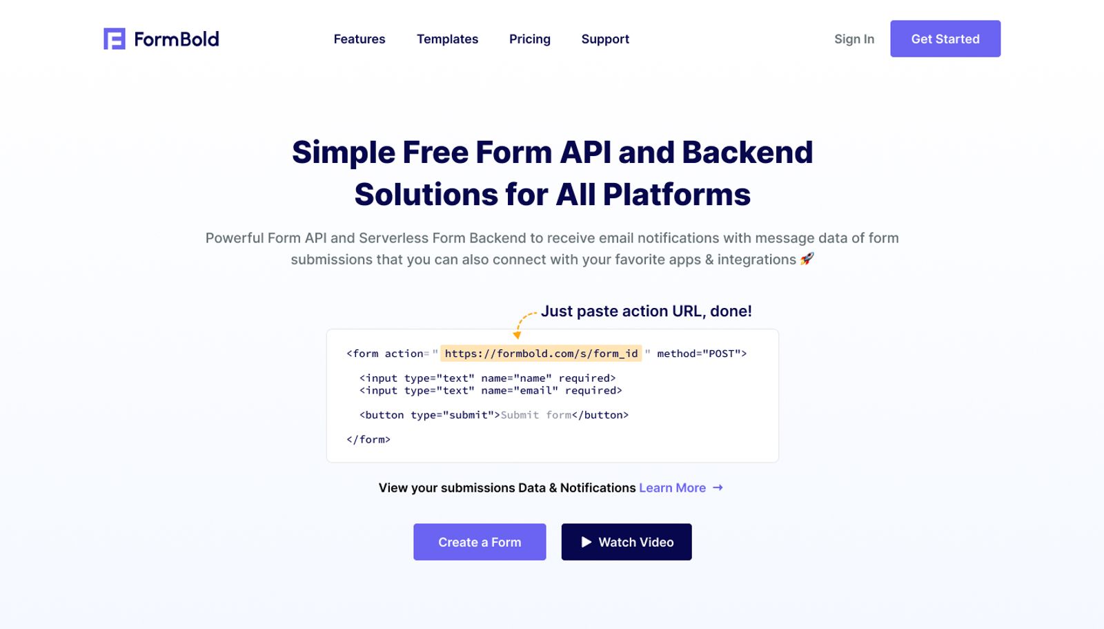 Free Contact Form Solution