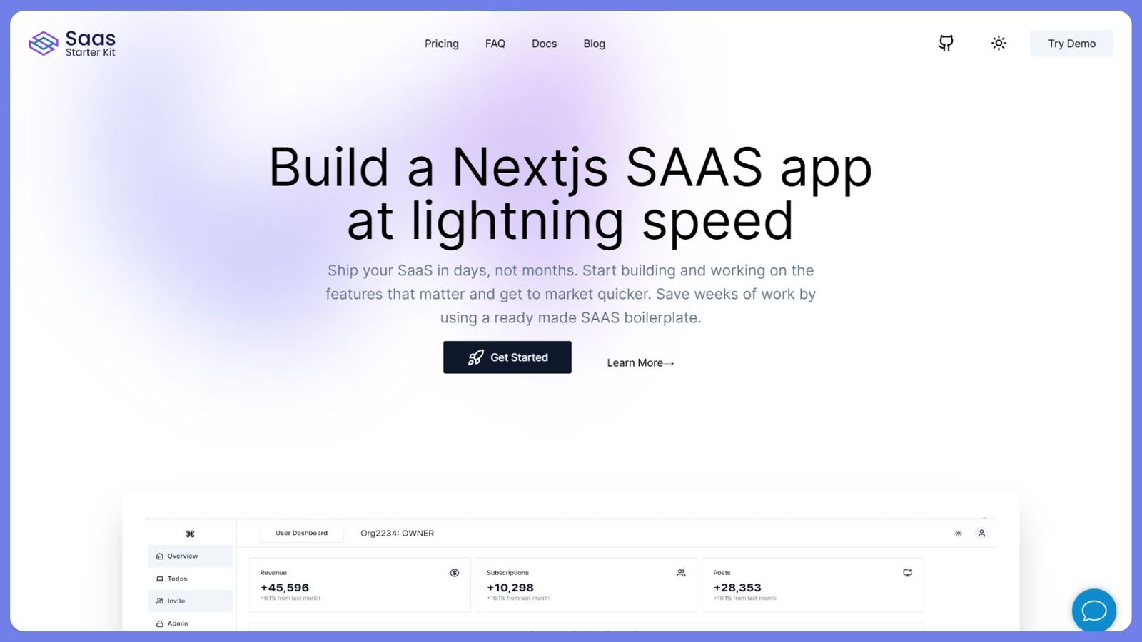 SaasStarterKit: Nextjs Saas Boilerplate