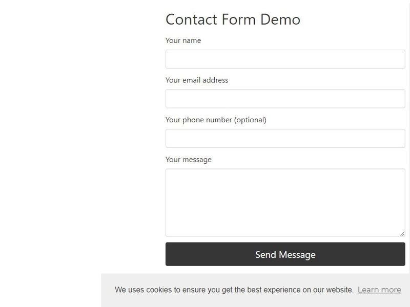 Free HTML Contact Form