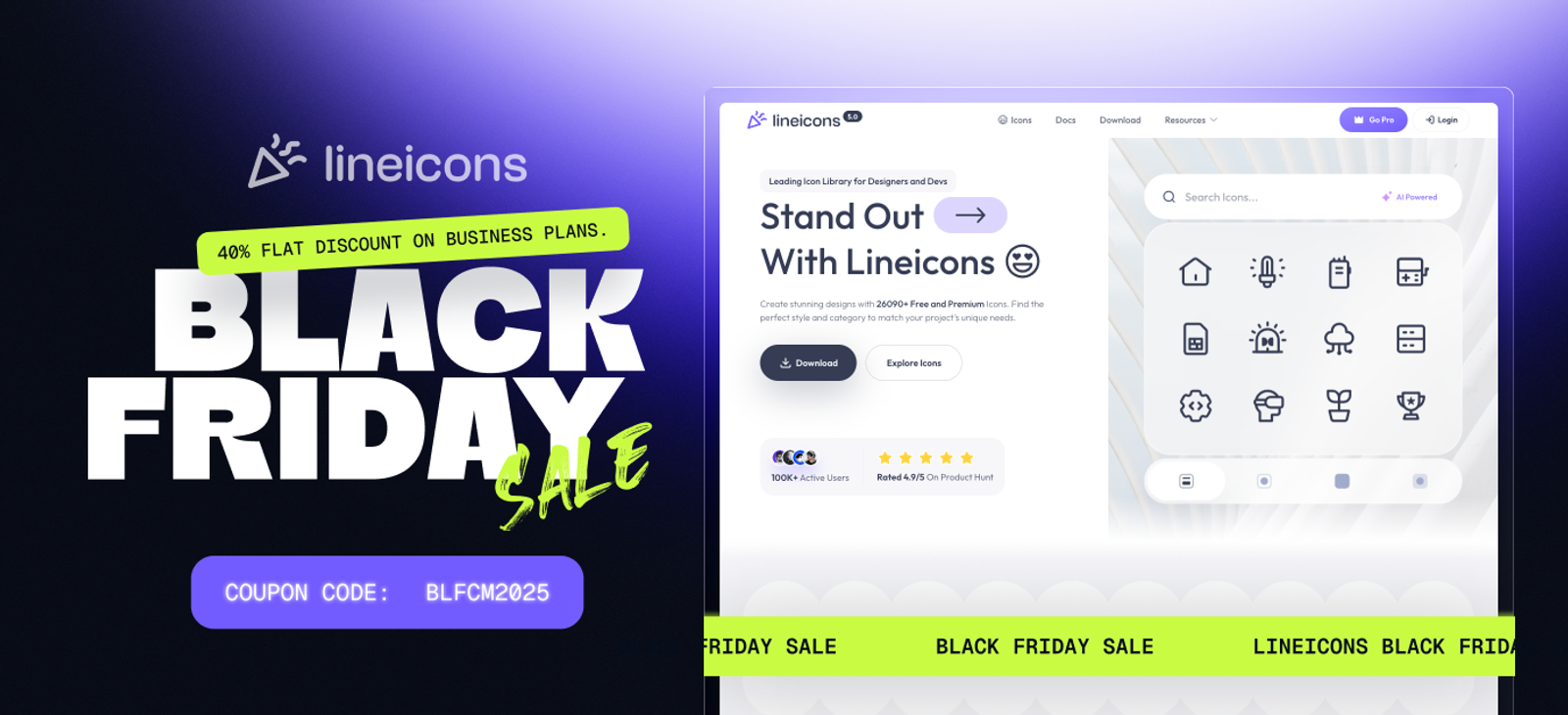 Lineicons Black Friday Deal