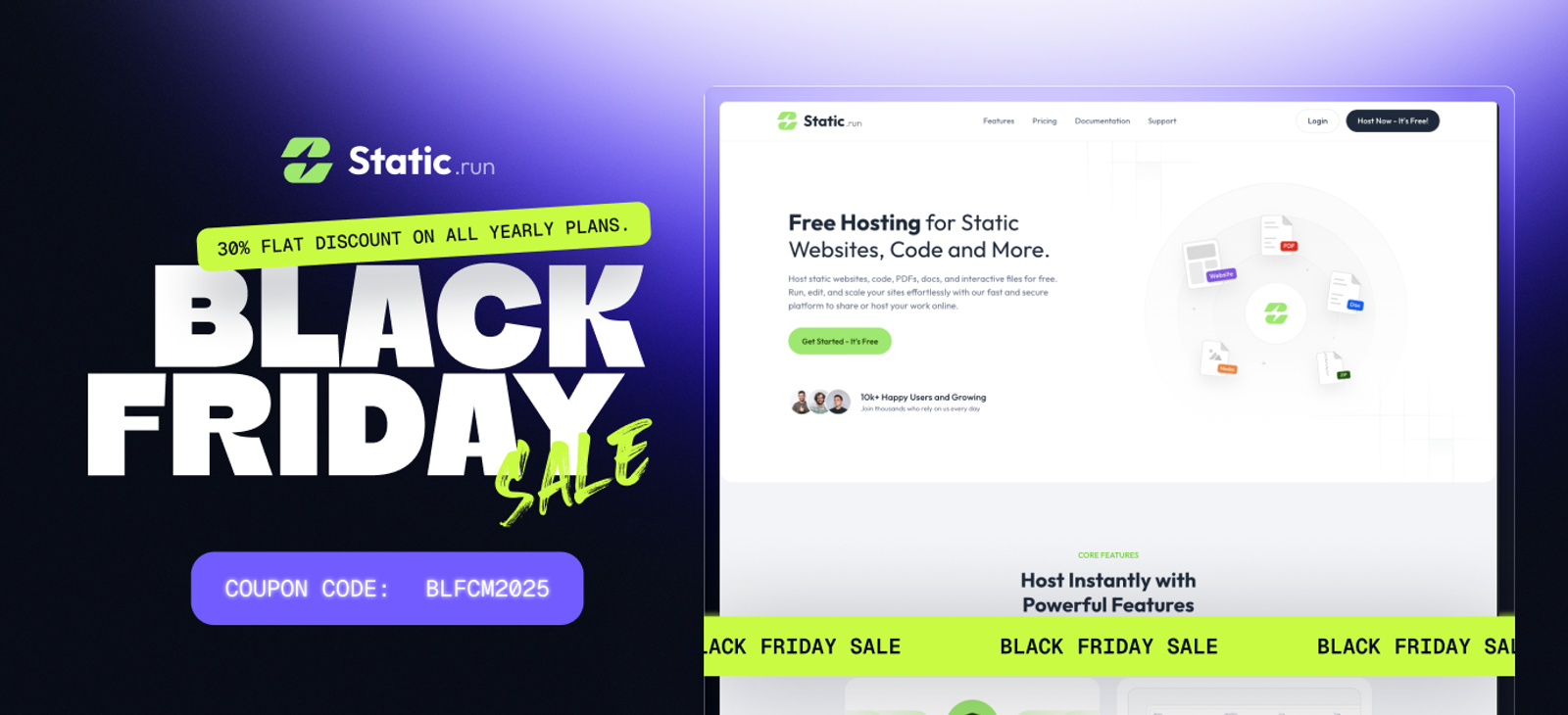 Static.run - Static Website Hosting Platform