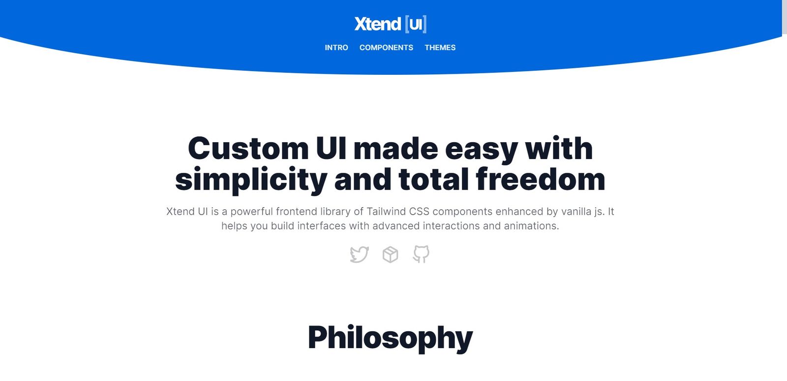 XtendUI - Tailiwind Component Library