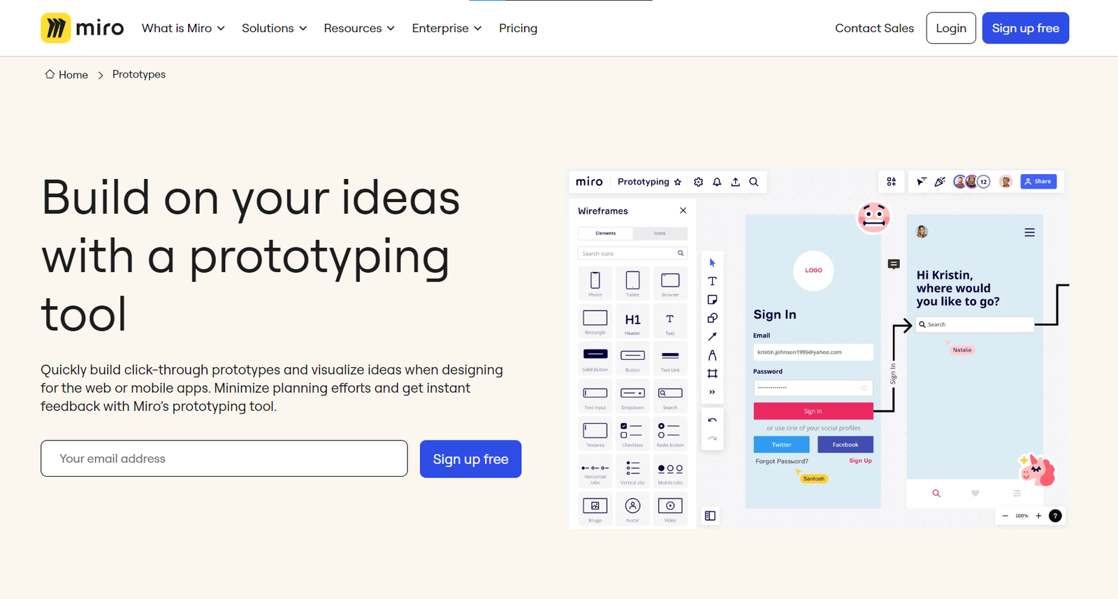 Miro - Free Prototyping Tool