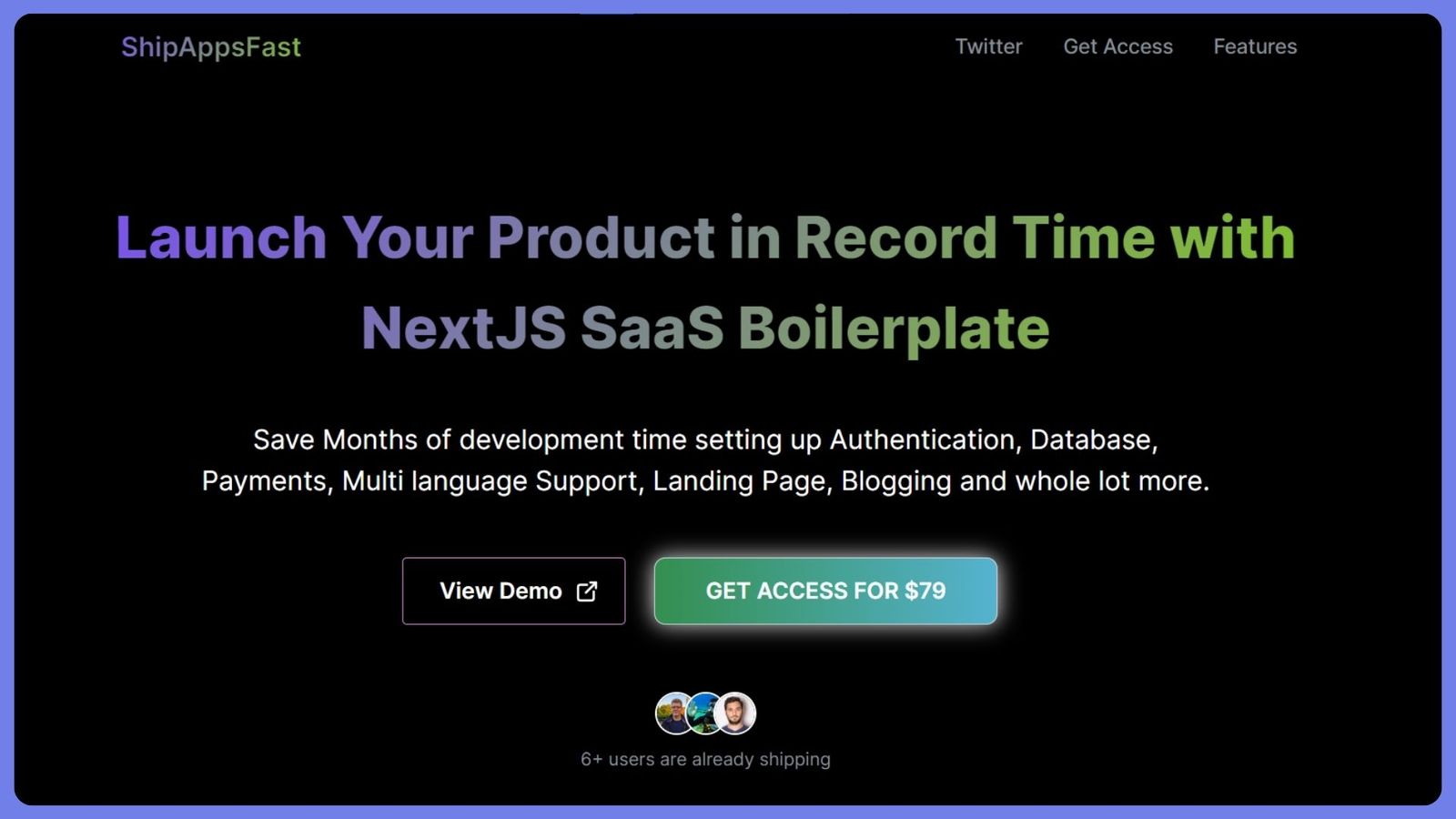 ShipAppsFast: NextJS SaaS Boilerplate
