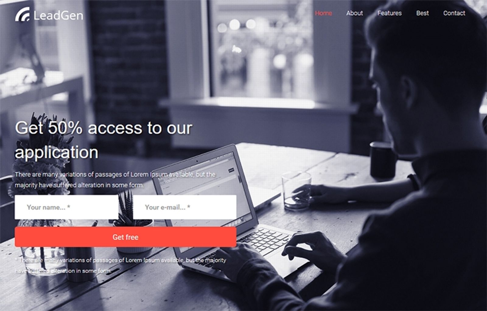 LeadGenerator - Single-page Template