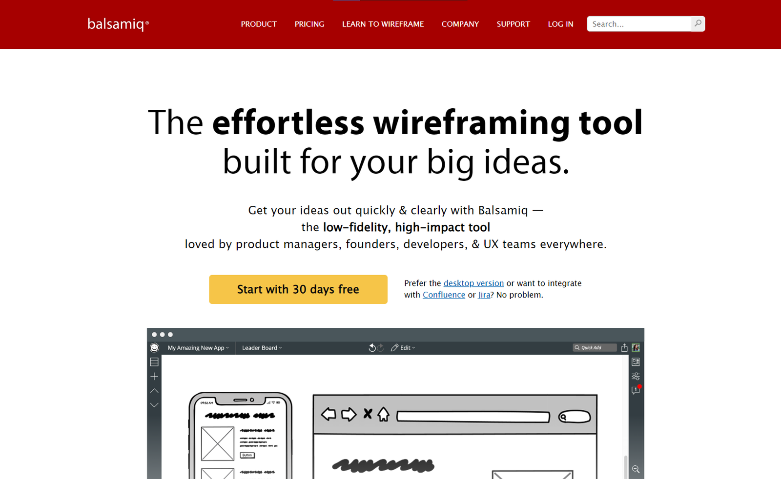 balsamiq - wireframing Tool