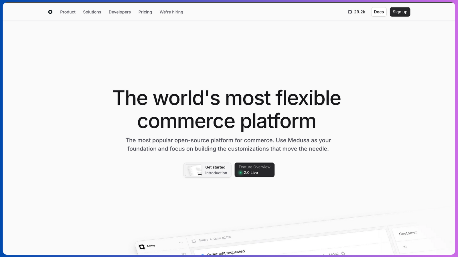 Medusjs - Flexible ecommerce Platform