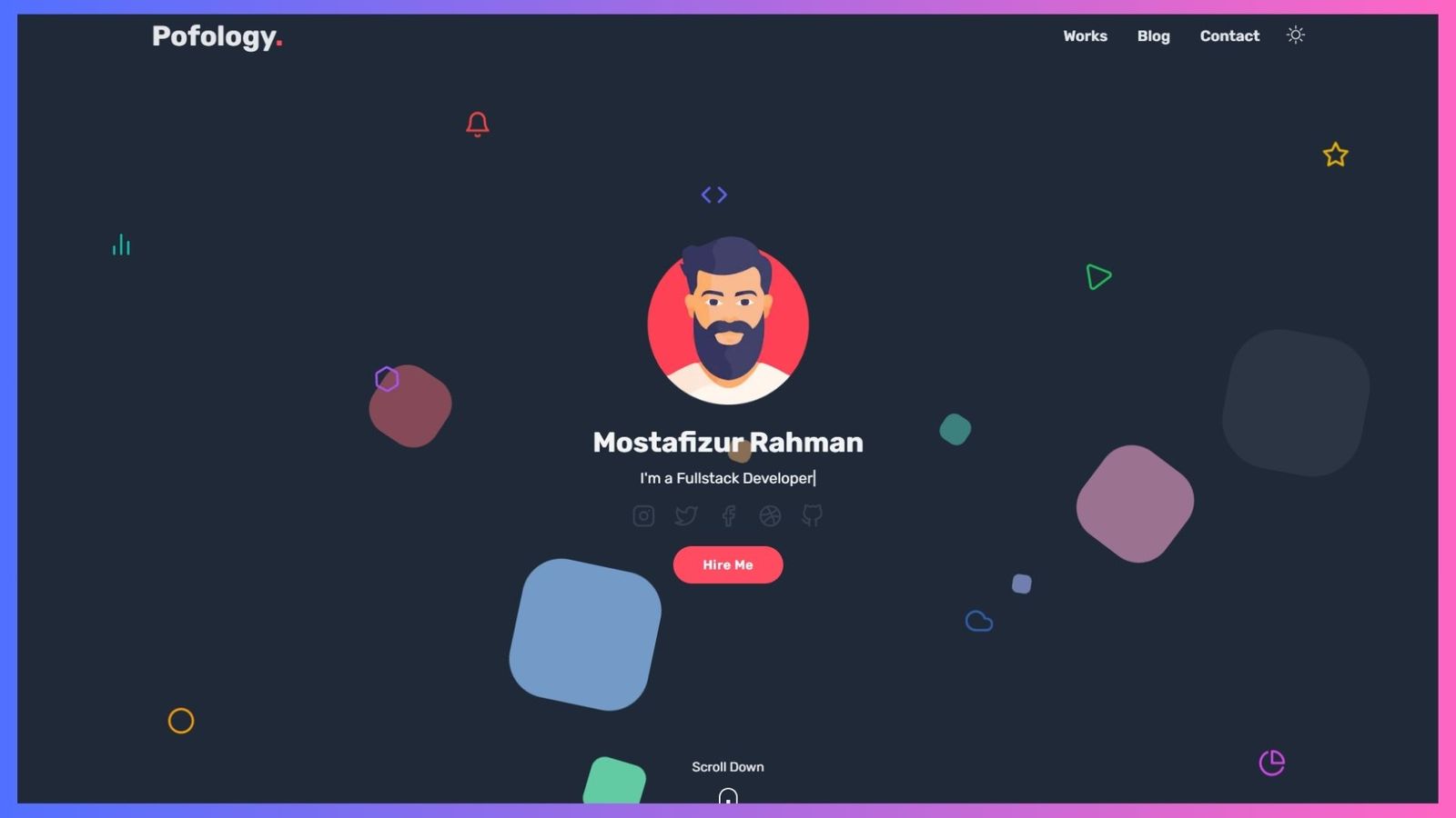 Pofology - Personal Website Template