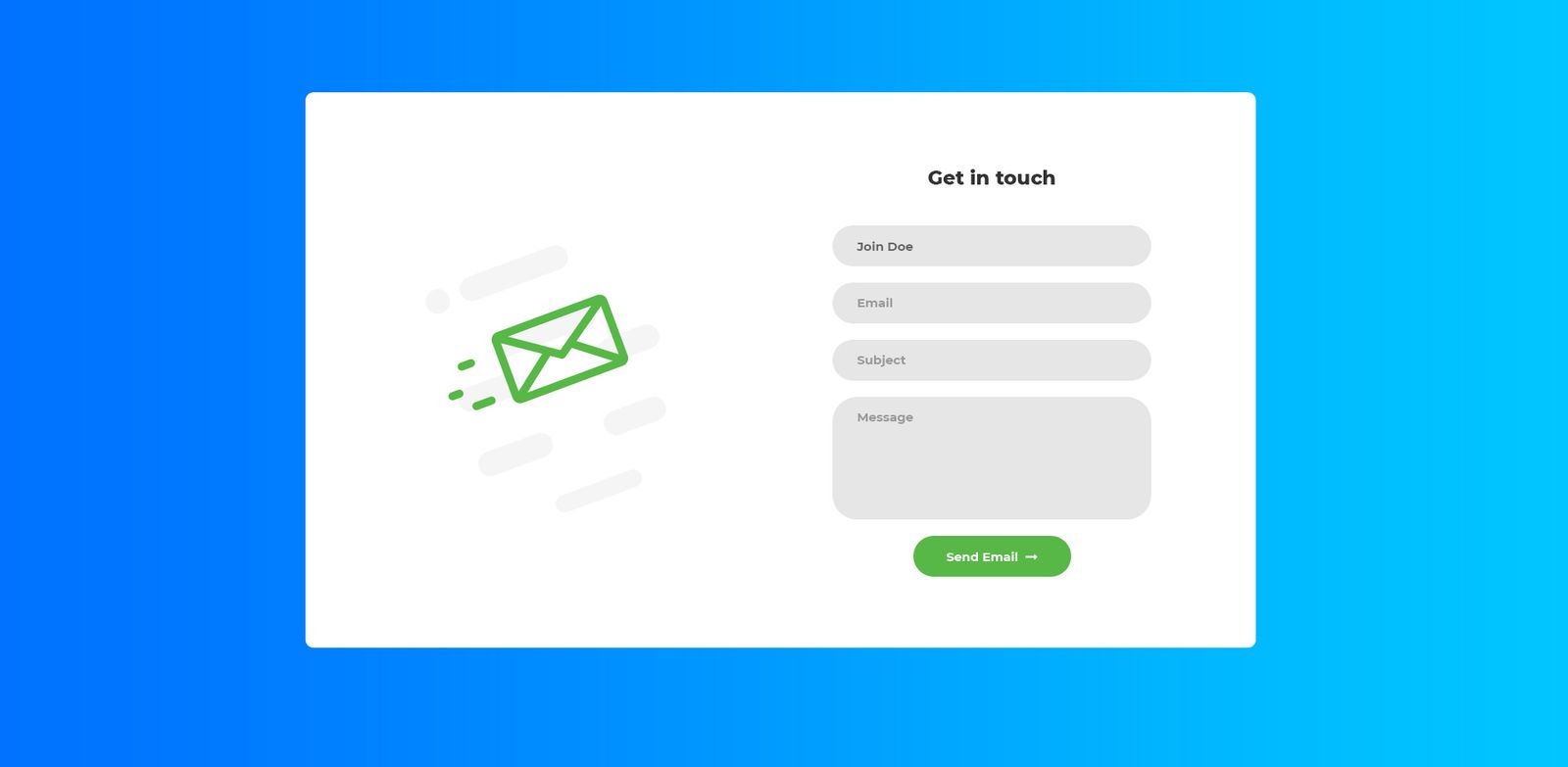 Colorlib Contact Form v1 - Free HTML Contact Form