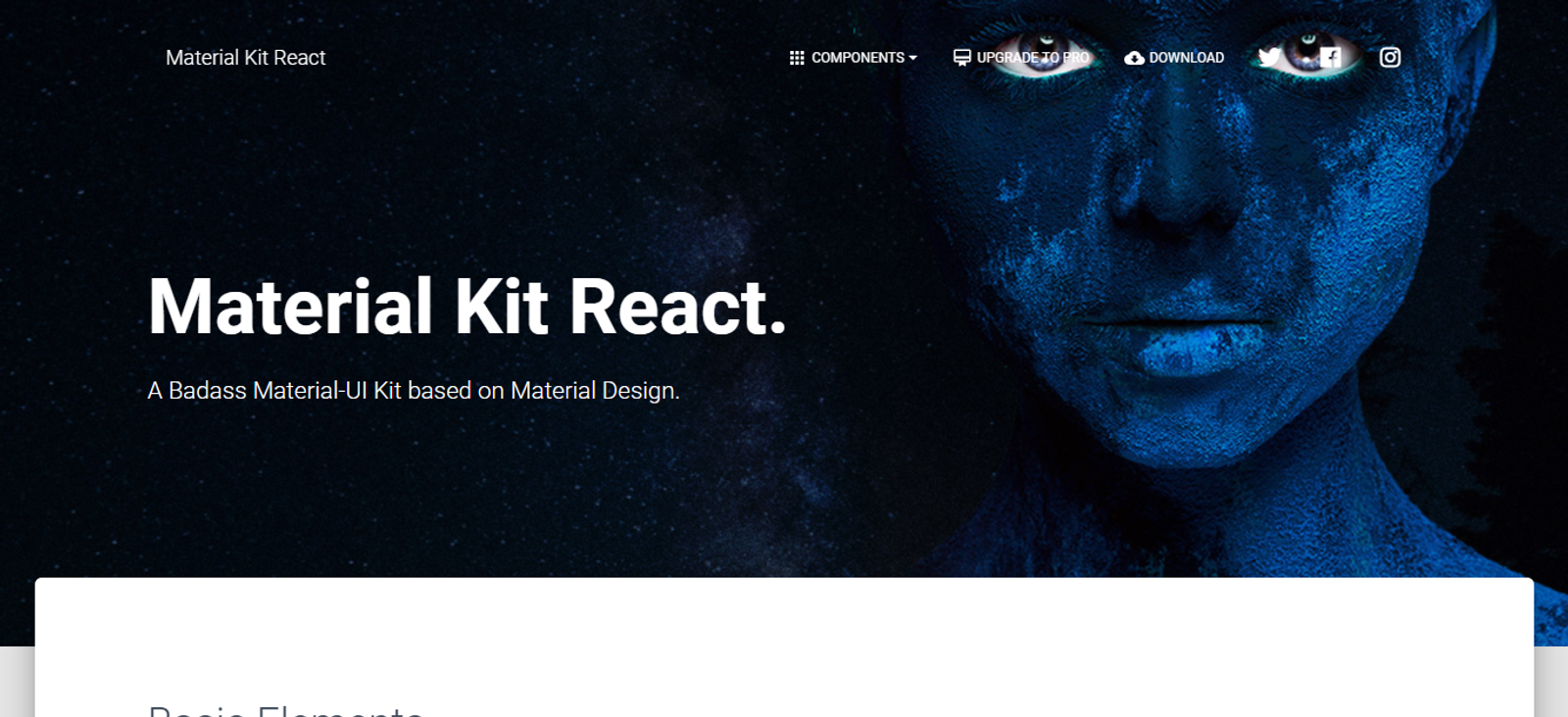 Material UI Kit - Free React Templates