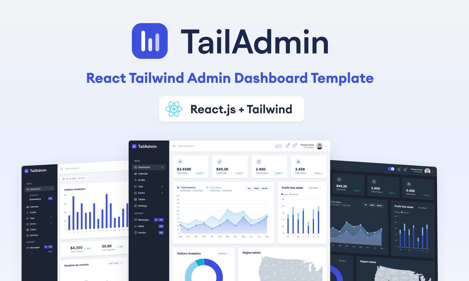 Free React Dashboard Templates