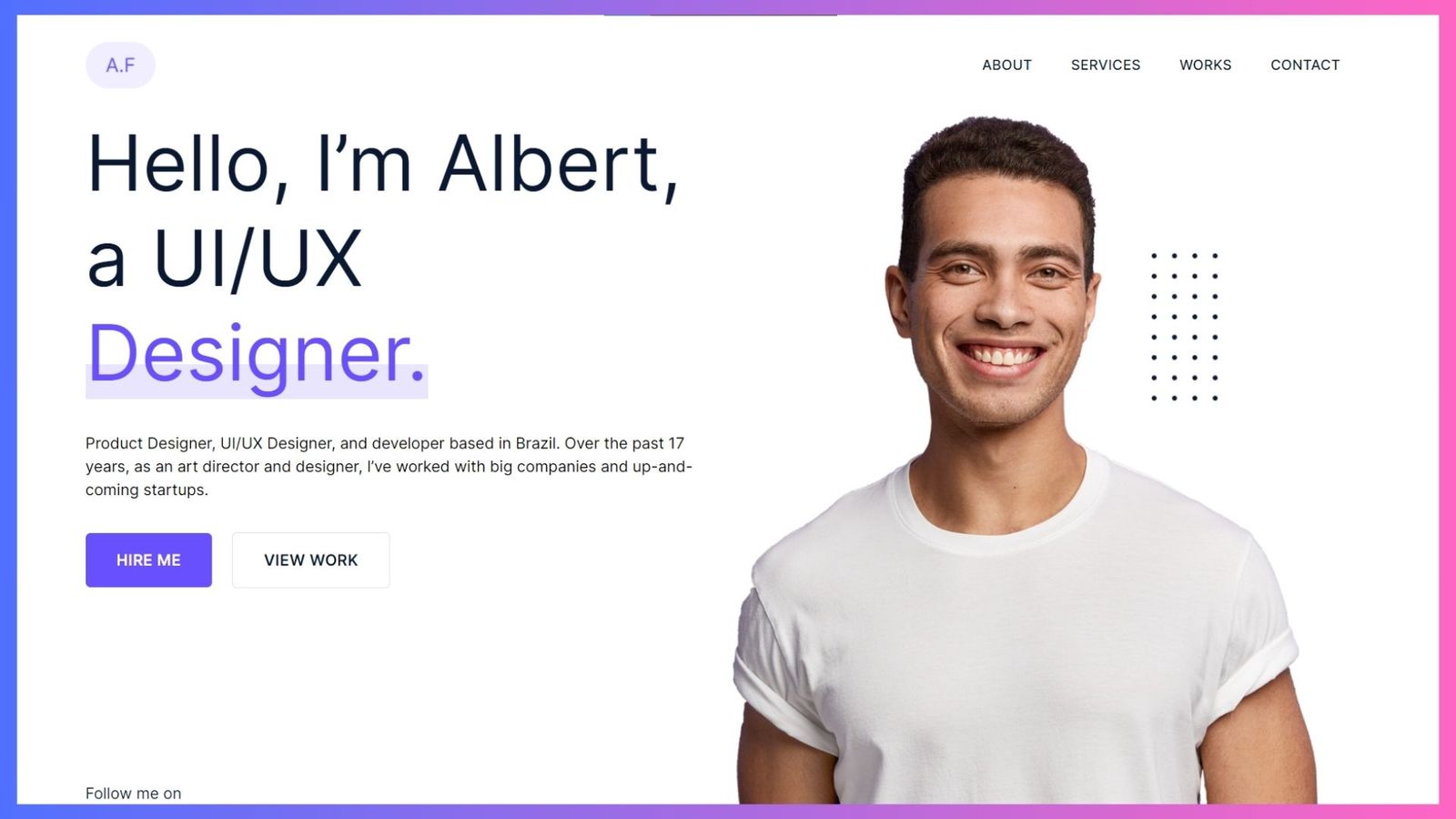 Albert Personal Portfolio
