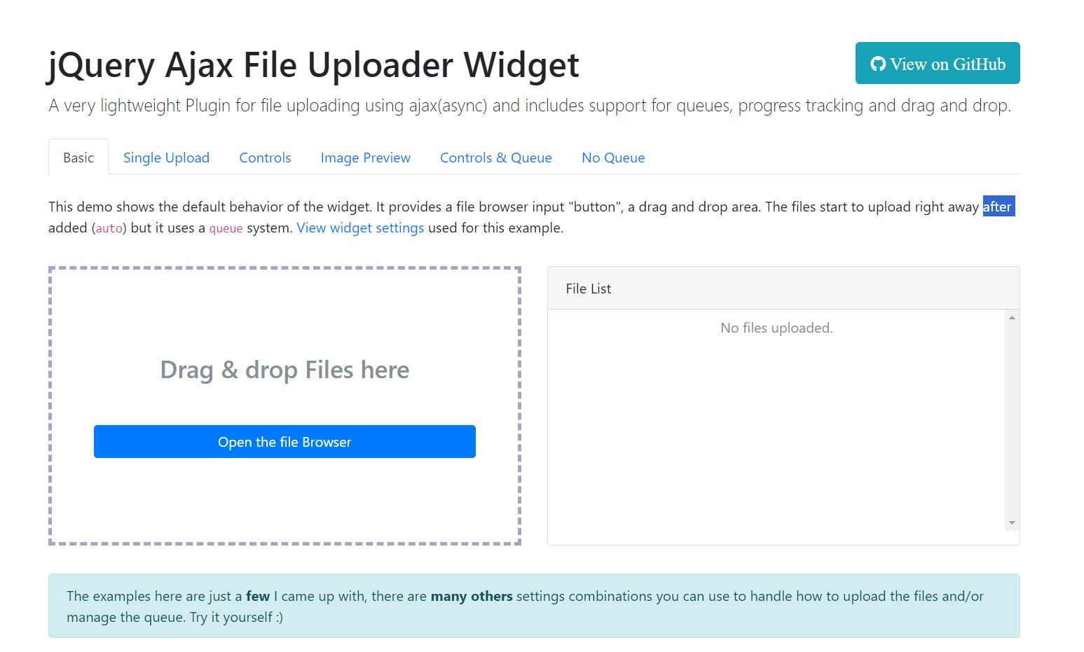 jQuery Ajax Uploader