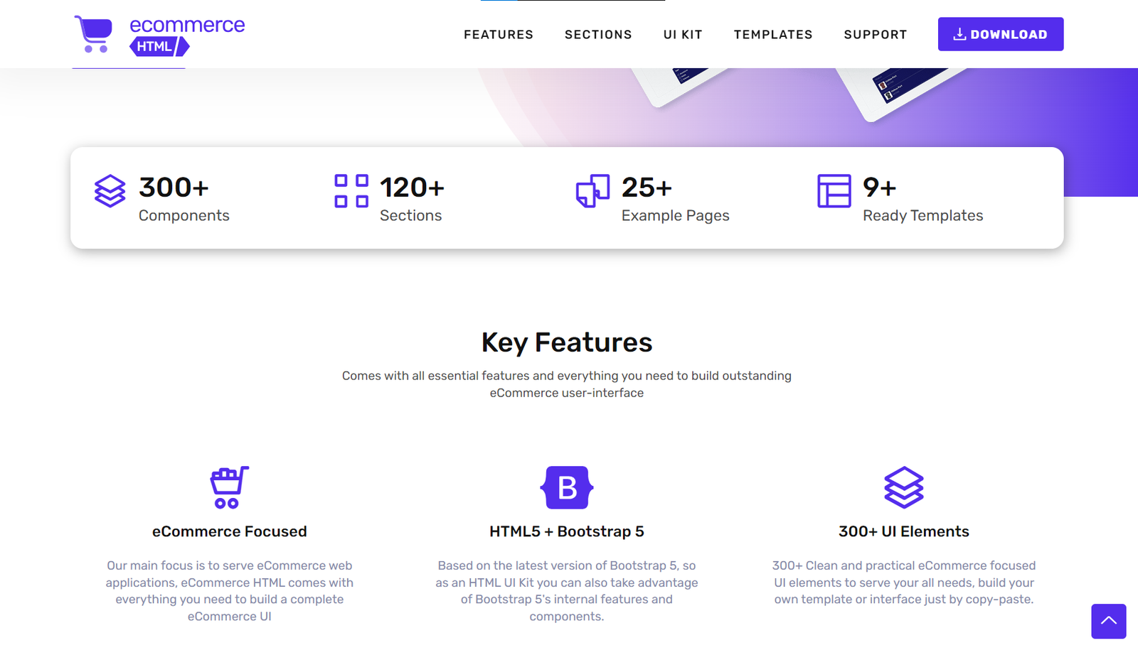 eCommerce HTML UI Kit