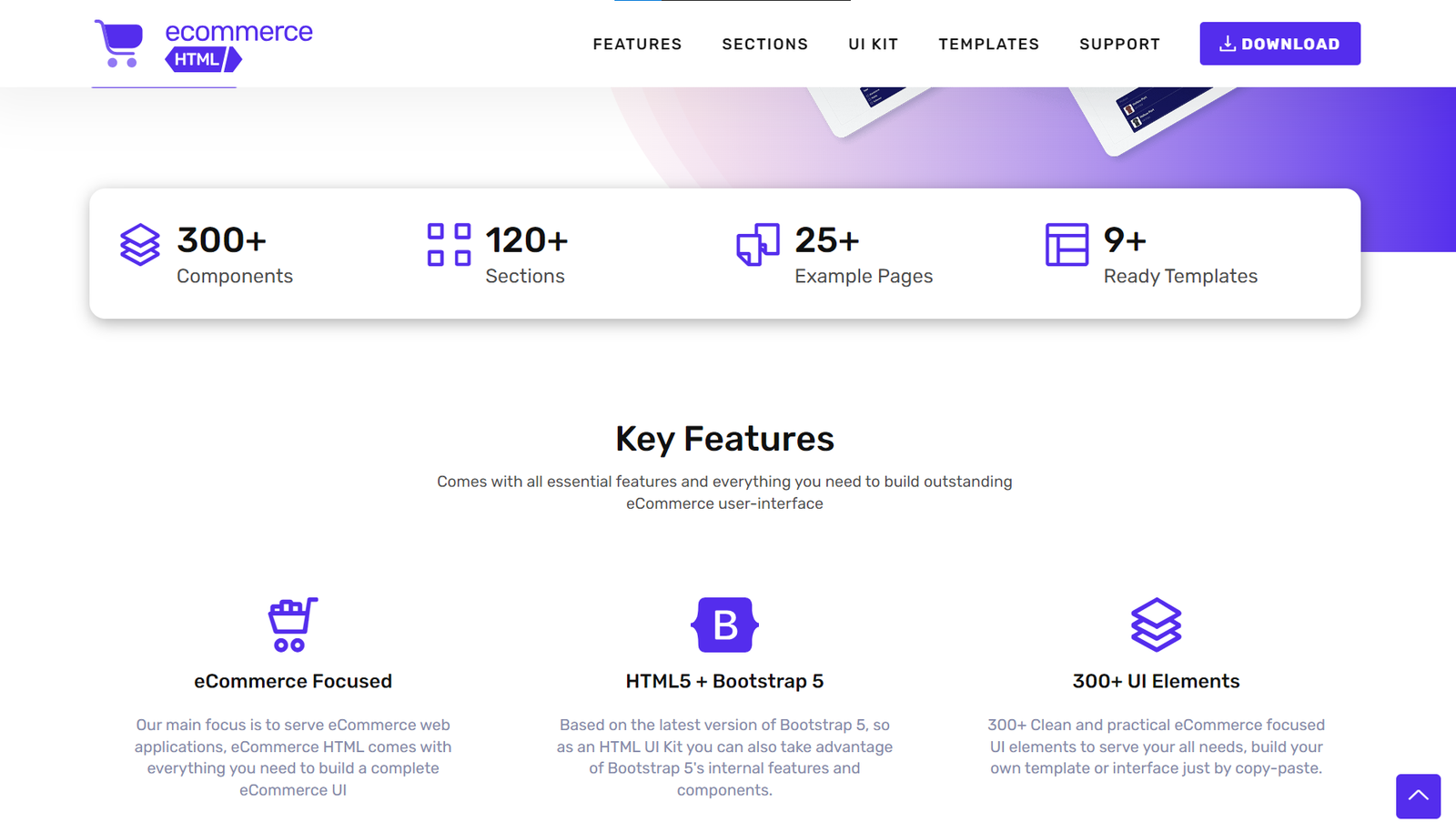 eCommerce HTML UI Kit