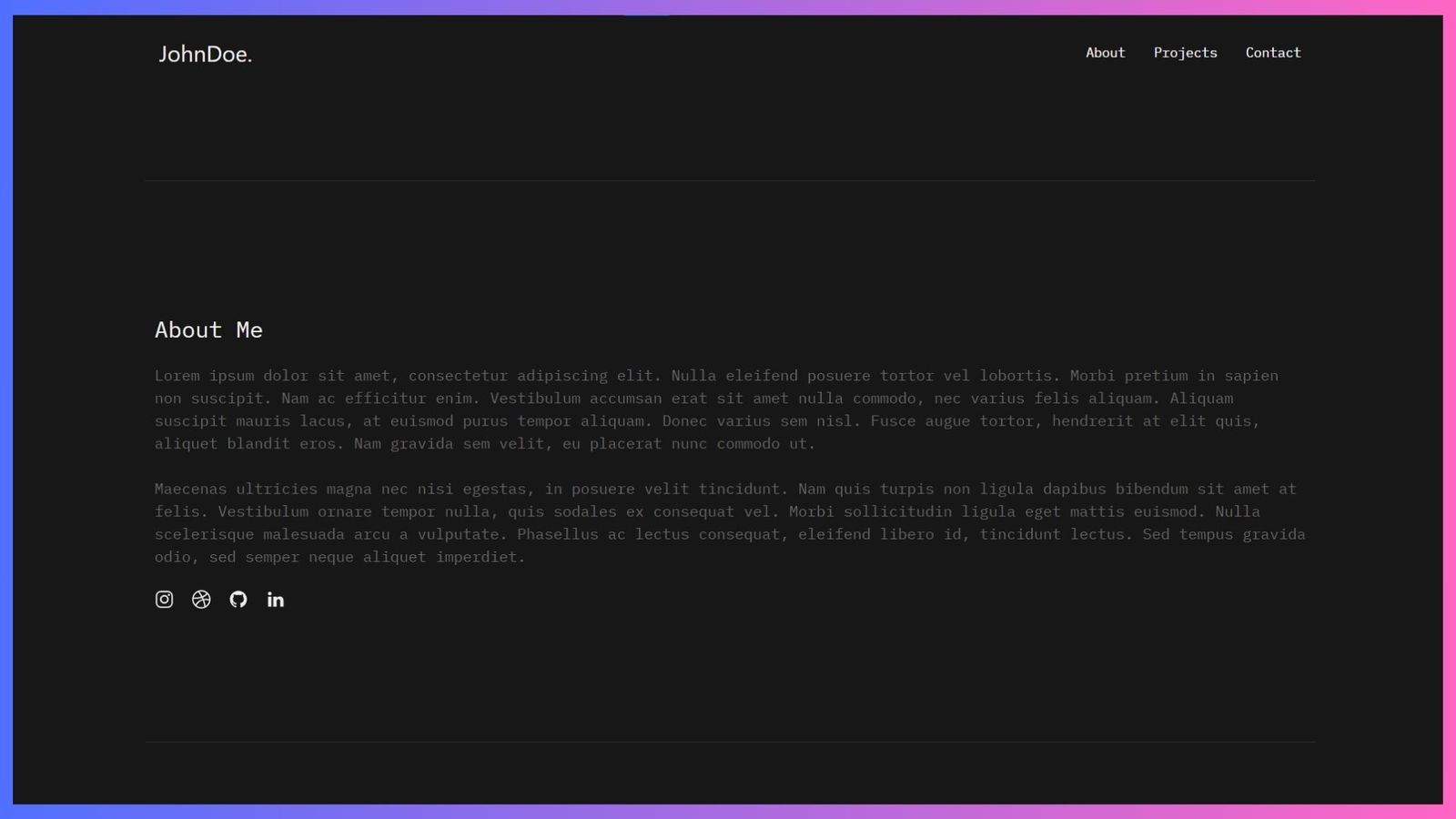 SSSIAN - Simple Portfolio