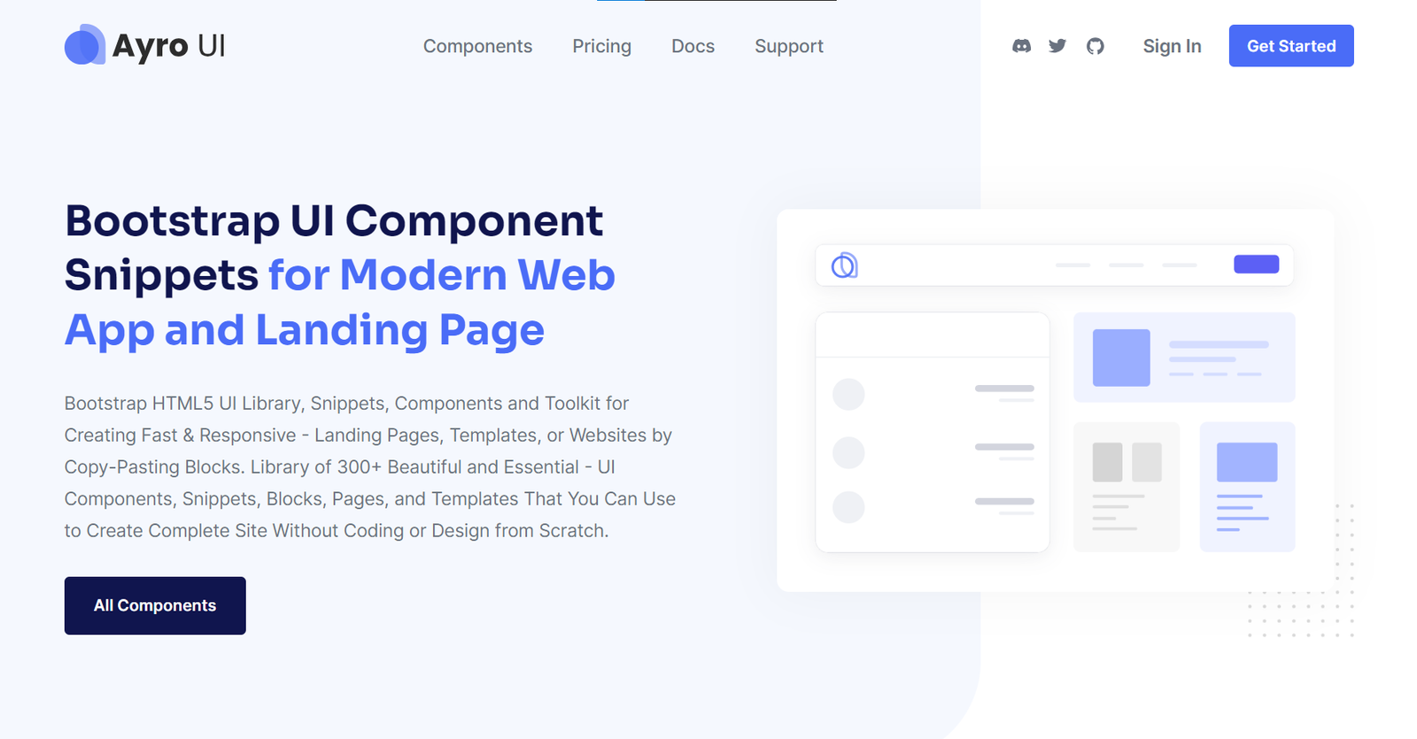 AyroUI - Free Bootstrap 5 UI Kit