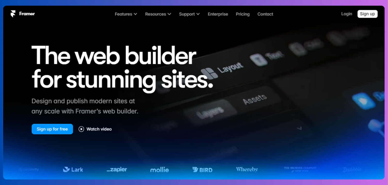 framer ai website builder