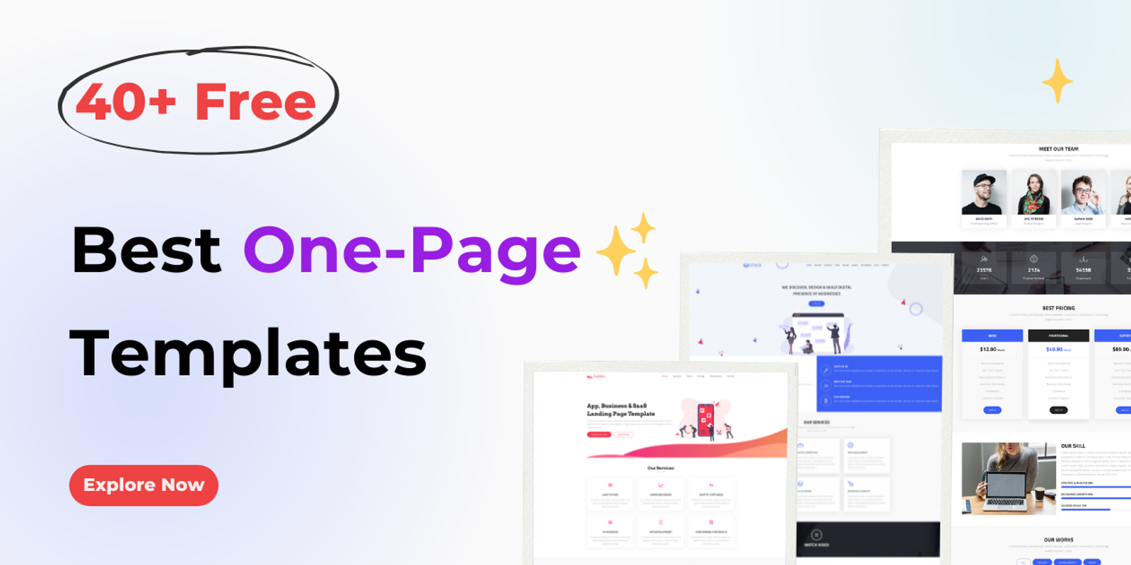 Best Free One Page Templates