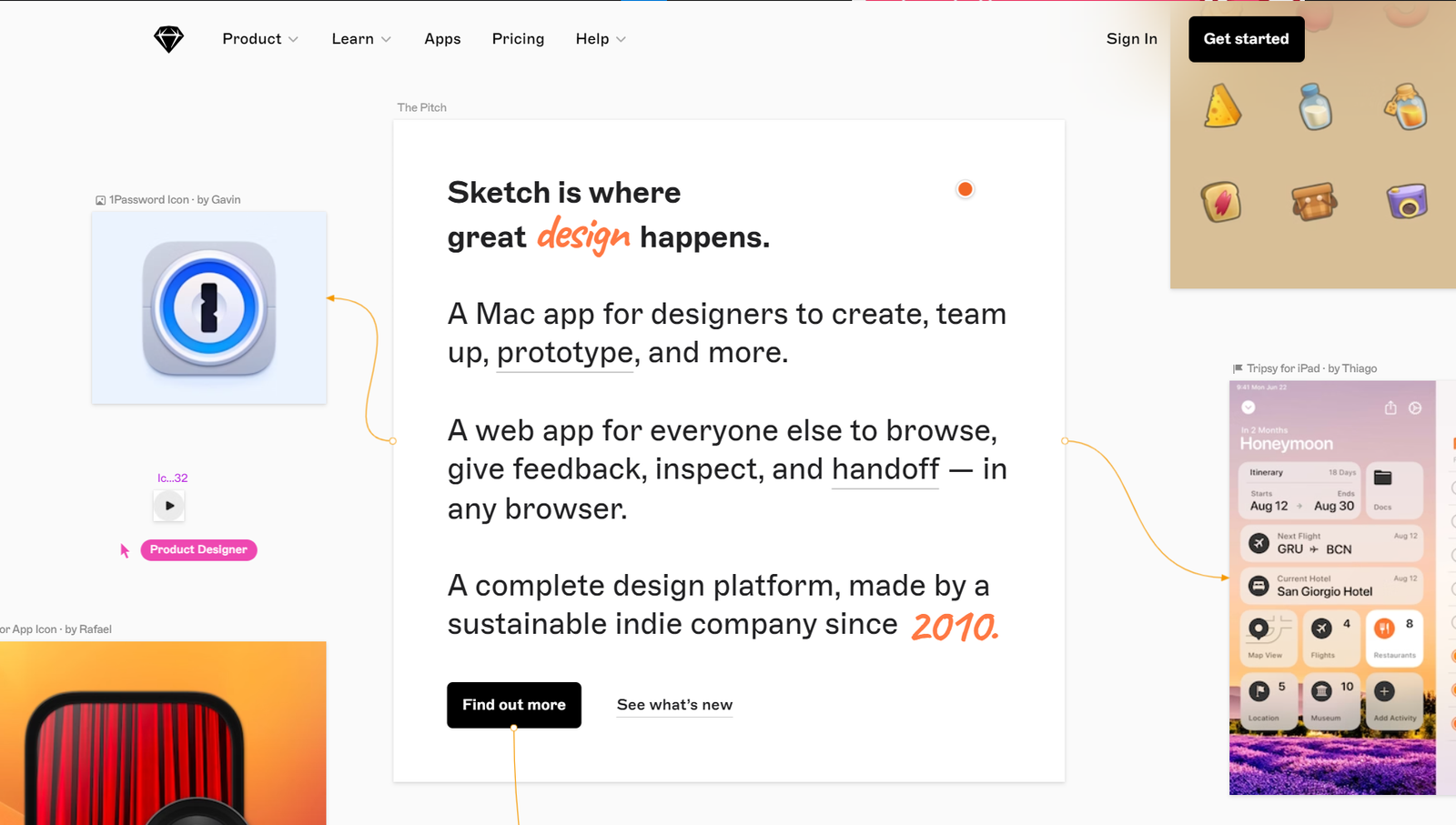 Sketch · Design, collaborate, prototype and handoff