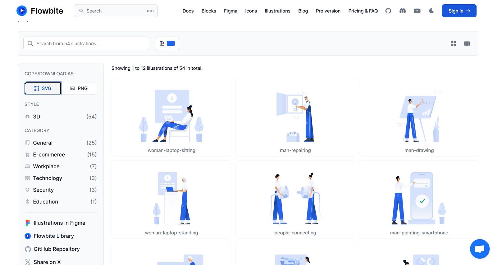 flowbite illustrations