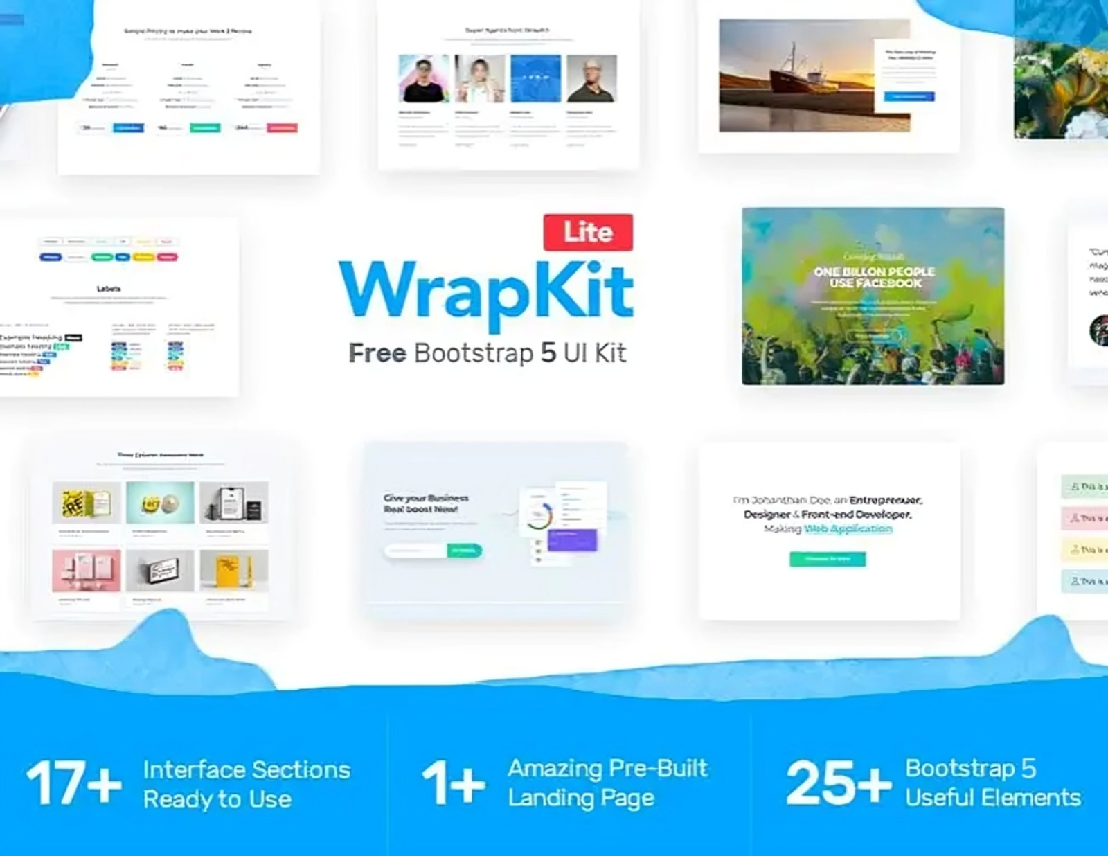 Wrapkit Lite - Free Bootstrap 5 UI Kit