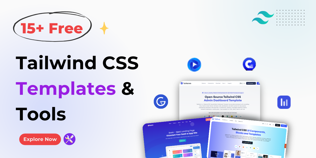 Free Tailwind CSS Templates And Tools