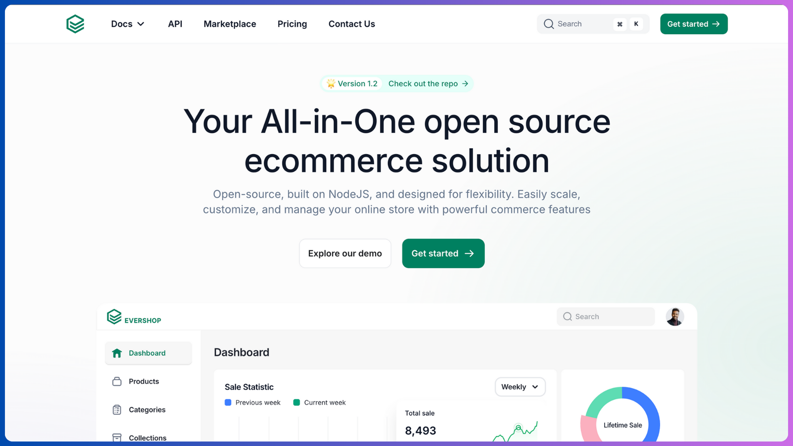 Evershop - open source eCommerce Solutions