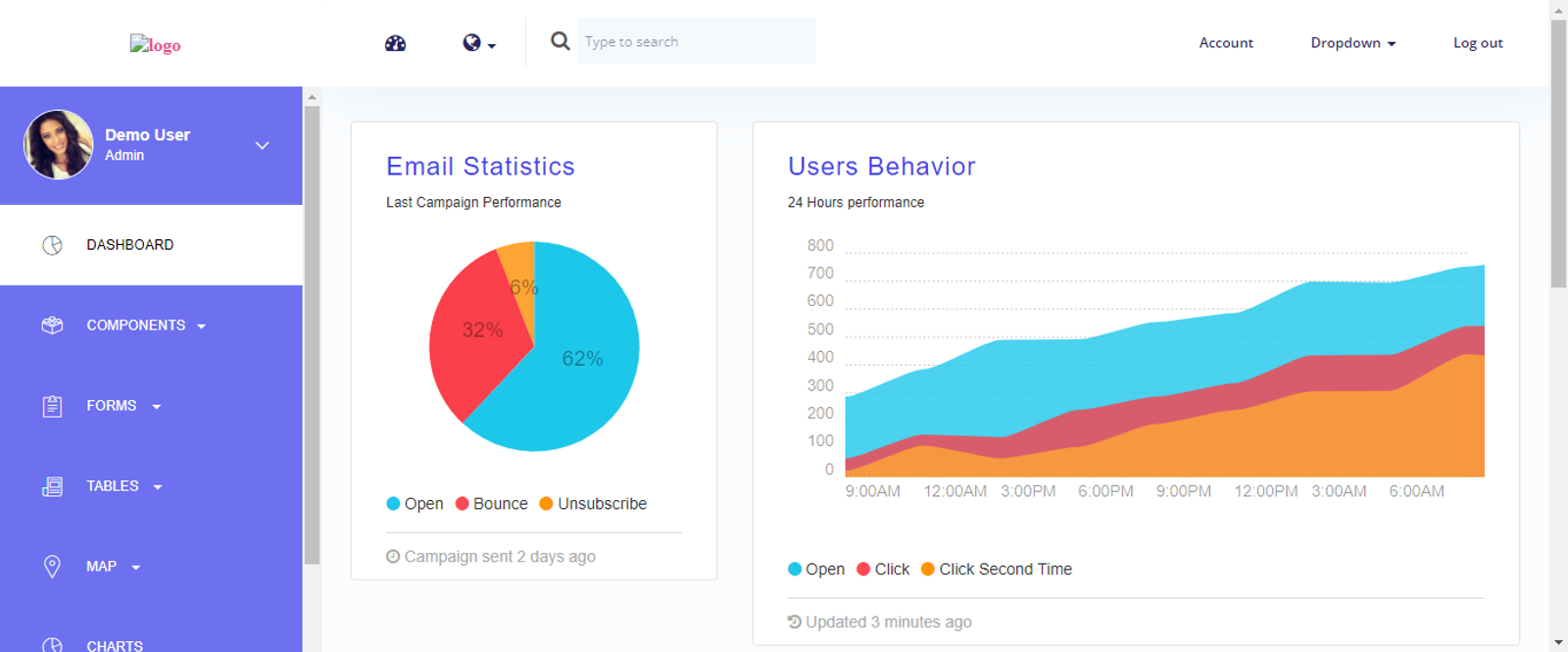 Crystal Dashboard