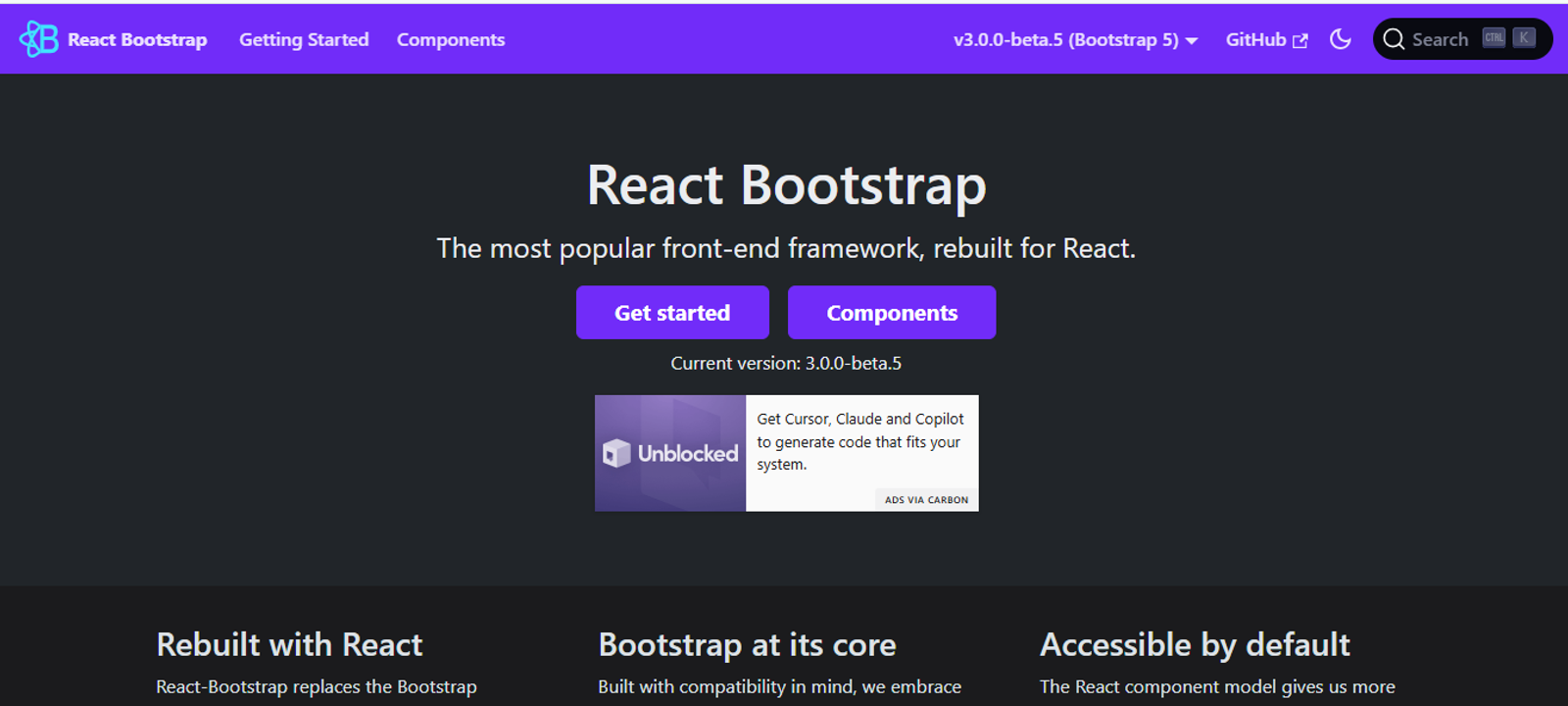 React Bootstrap - React Component Libraries