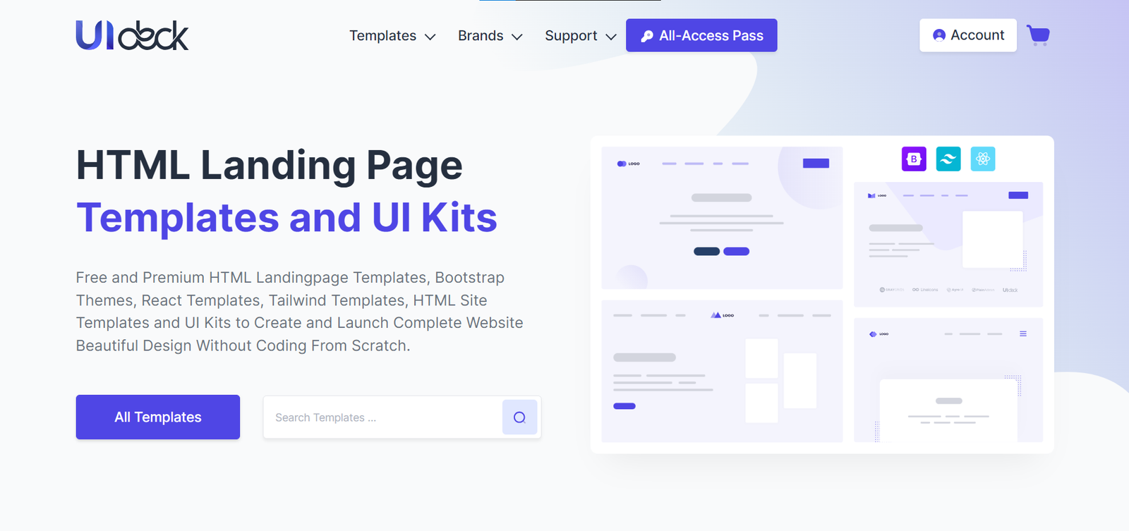 UiDeck - Download Free HTML Templates