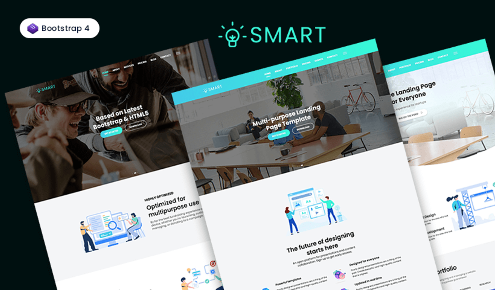 Smart - Free Landing Page template